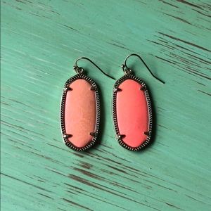 Orange Kendra Scott Elle earrings